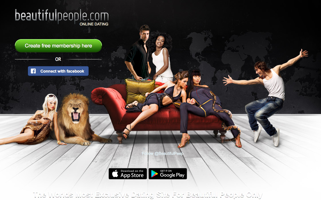 BeautifulPeople.com screenshot